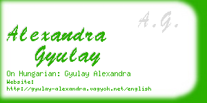 alexandra gyulay business card